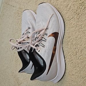 Nike Shoes | Nike Pegasus 36 Women's Running Shoes Size 8 White Leopard